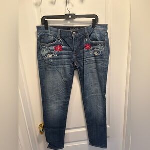 DRIFTWOOD Embroidered Jeans Size 31